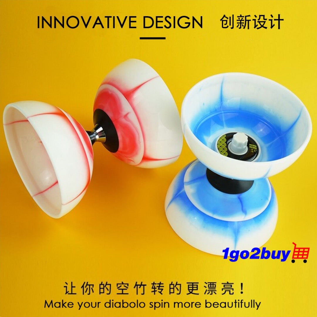 【Hualing 华铃】Big Fire Flame Diabolo 大号烈火铃 - 3-Bearing Axle 三培