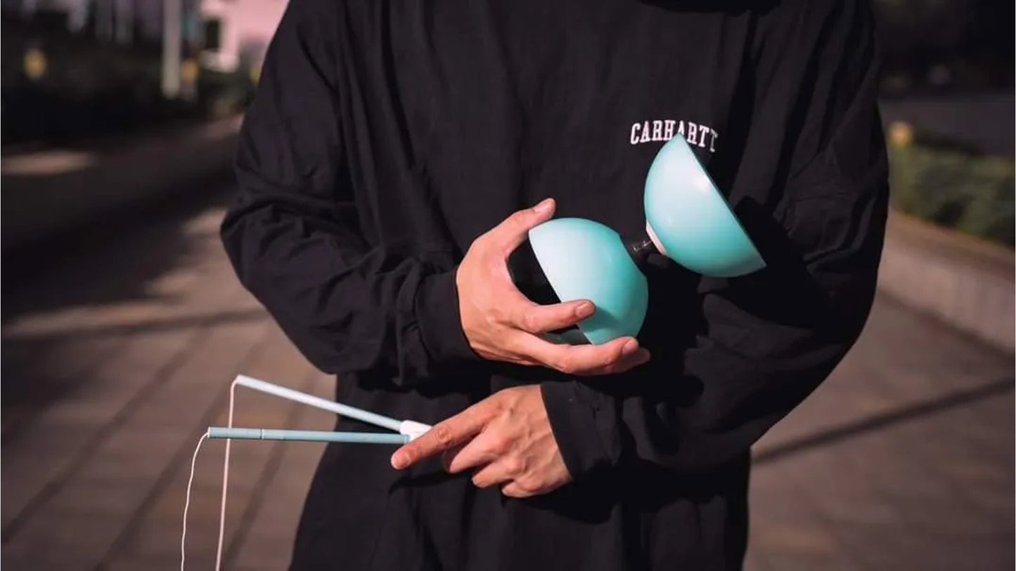 【Sundia 三铃】Fly Diabolo Turquoise (Bubbeling exclusive) 抛抛铃 - Single-Bearing Axle 单培