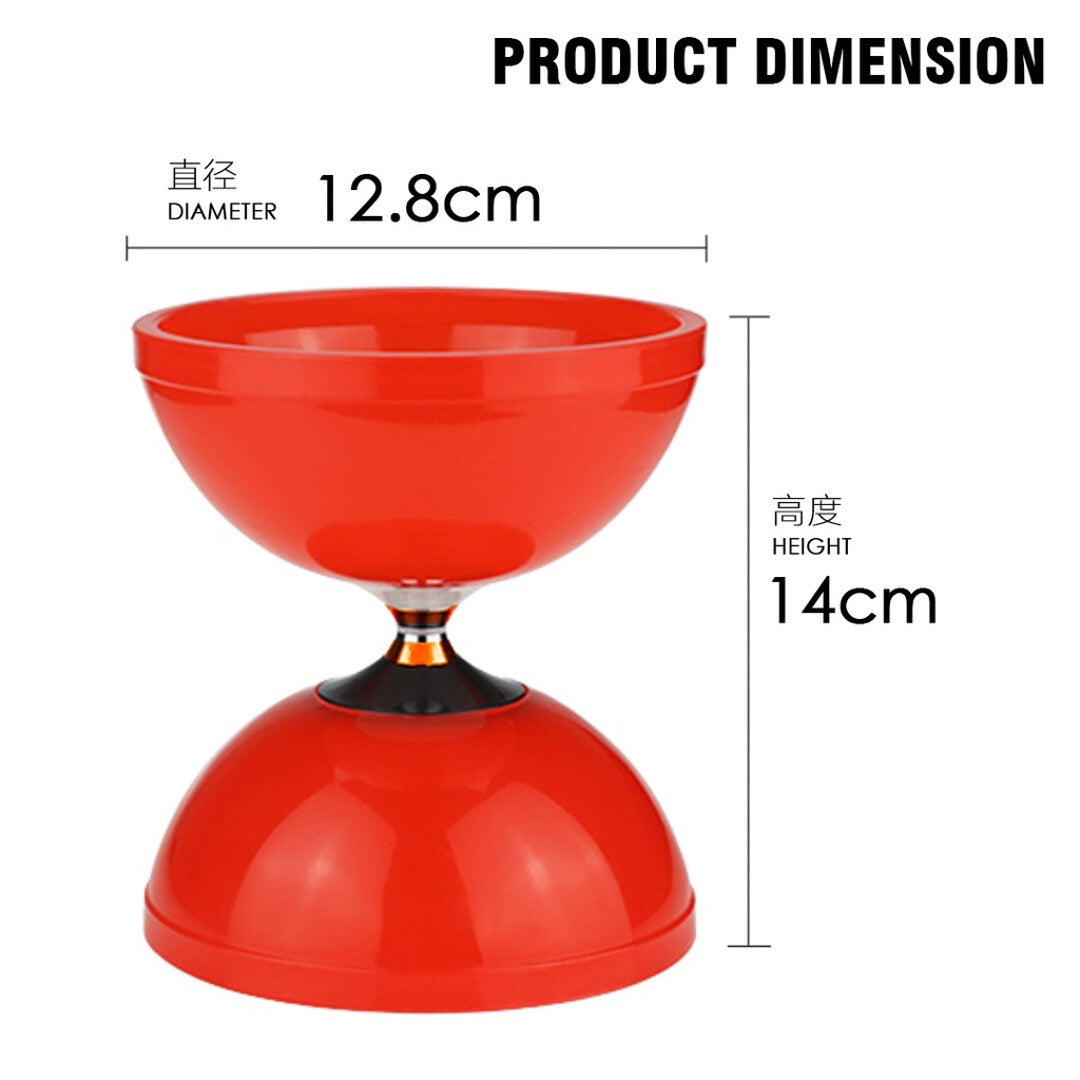 【Hualing 华铃】Big Ten Colour Diabolo 大号十色铃 - 5-Bearing Axle 五培