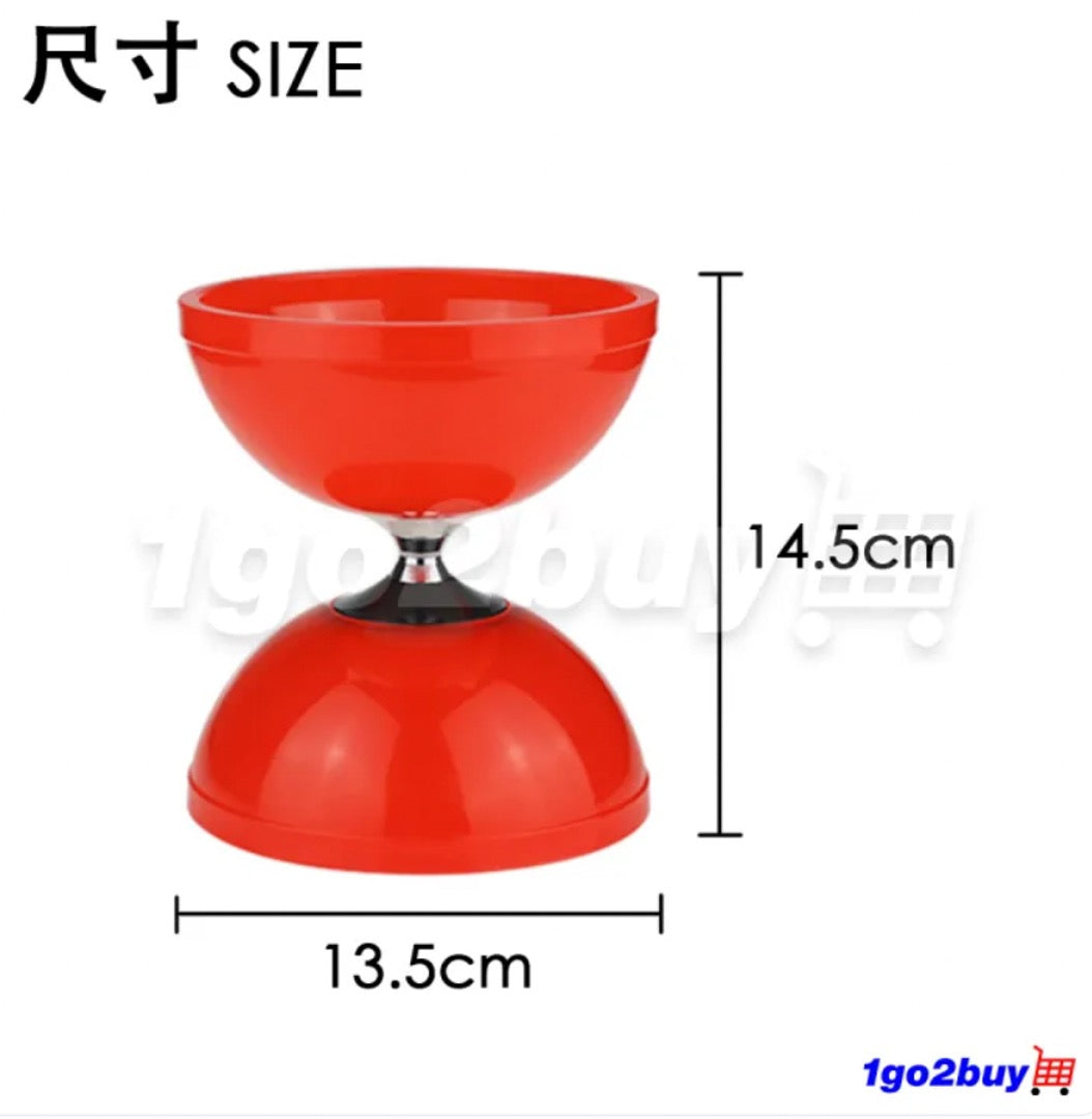 【Hualing 华铃】Big Ten Colour Diabolo 大号十色铃 - Fixed Axle 定轴