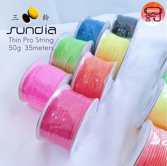 【Sundia 三铃】50g Thin Pro String B 单色线 弹性强韧线