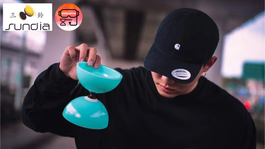 【Sundia 三铃】Fly Diabolo Turquoise (Bubbeling exclusive) 抛抛铃 - Single-Bearing Axle 单培