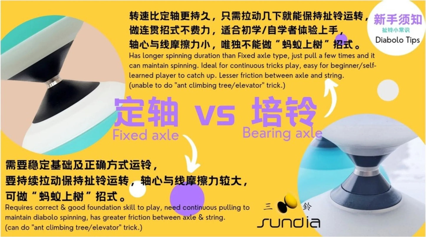 【Sundia 三铃】Shining Diabolo 炫风铃 - Fixed Axle 定轴